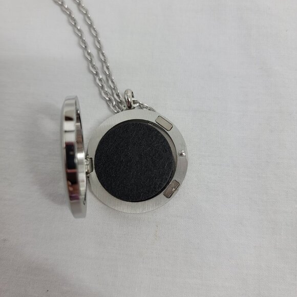 FIKA Mickey Mouse Large Aromatherapy Essential Oils Necklace Pendant Silver - Picture 5 of 7